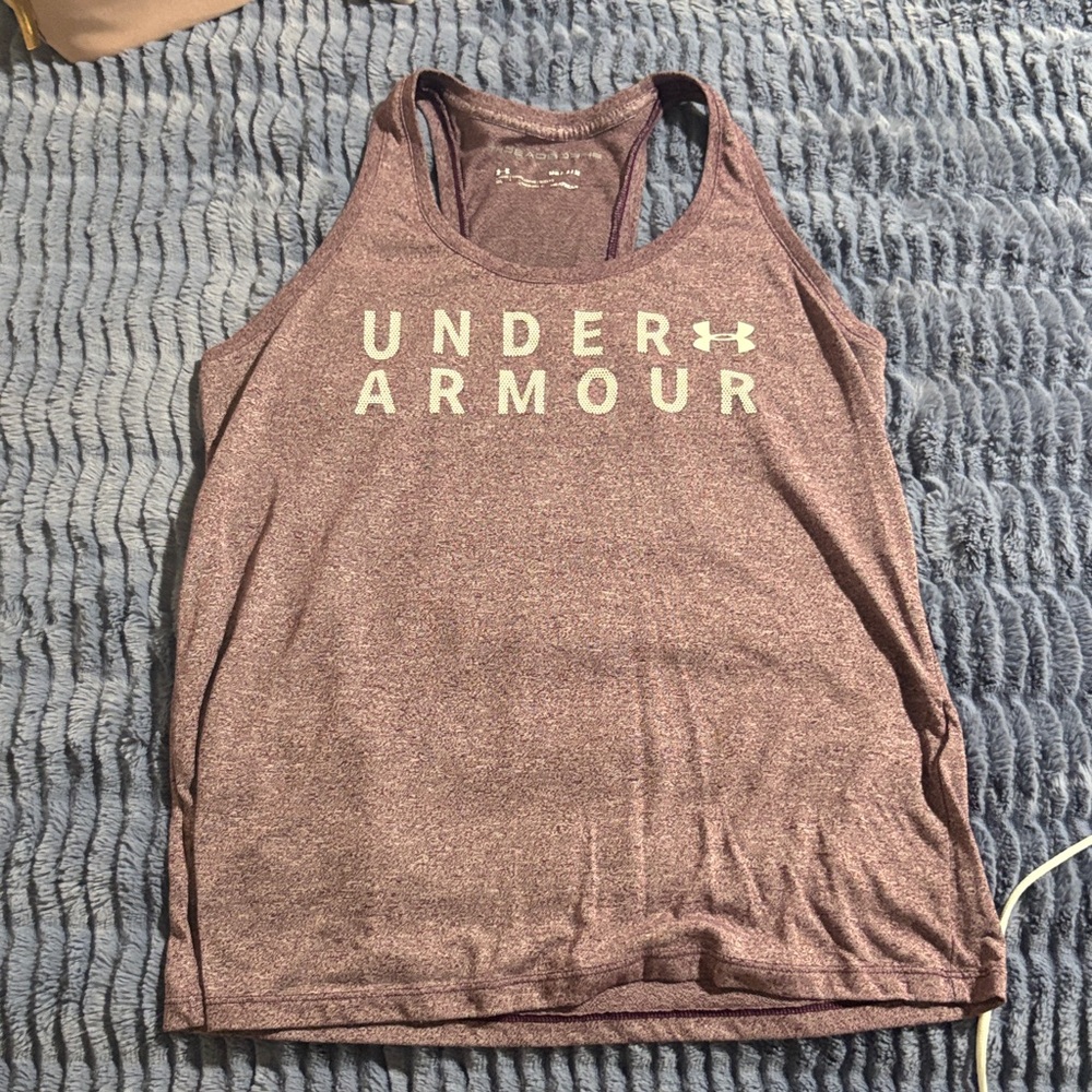 Under Armour Women's Heathered Purple Tank Top